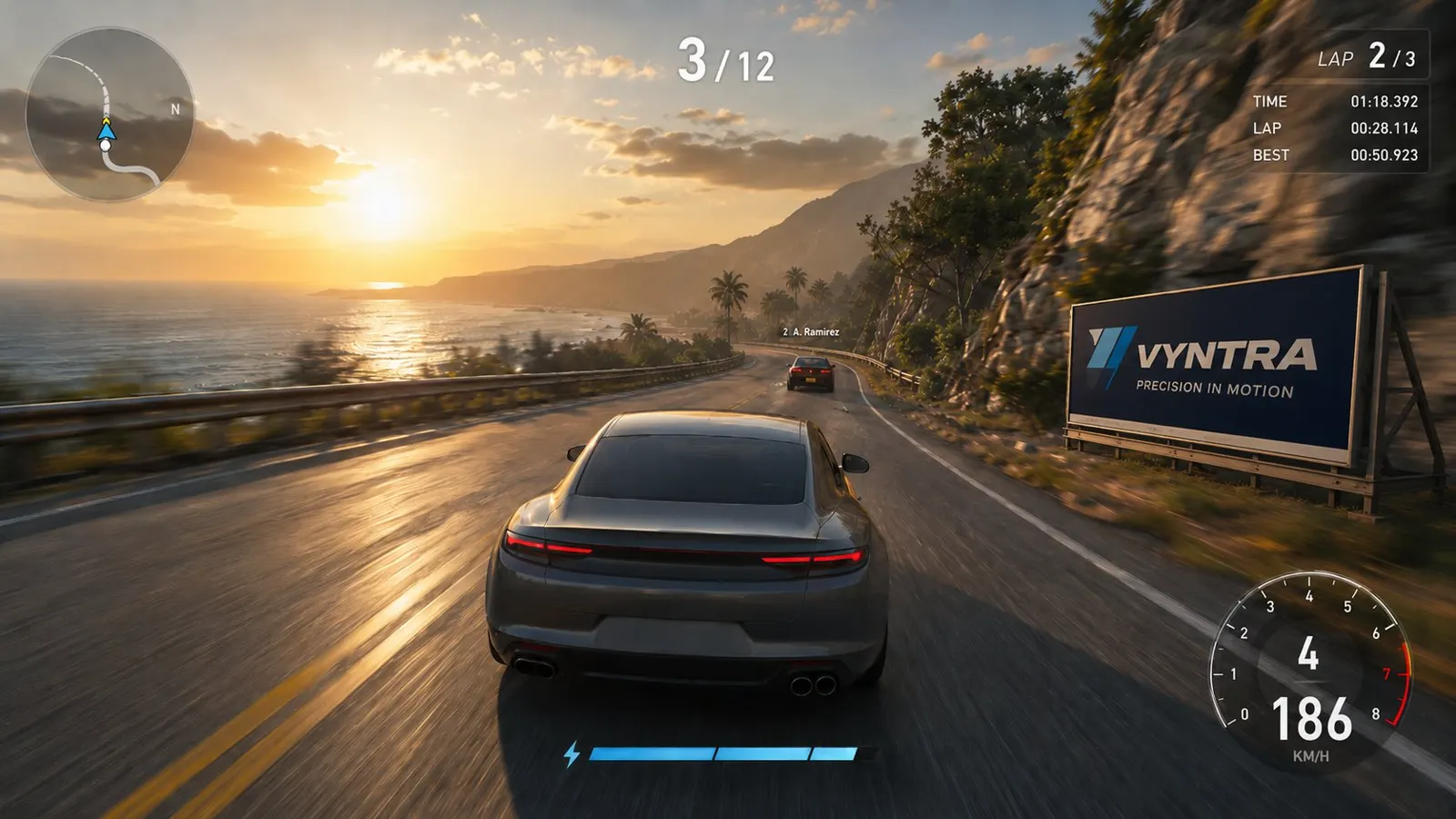 Racing — Roadside billboard (2D)